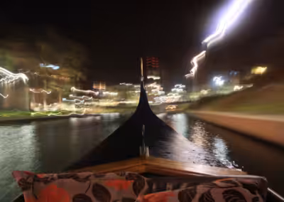 Durban Point Canal at Night with Gondola Boat Ride