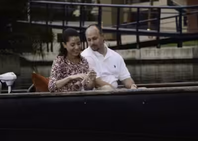 Message in a Bottle Rides Relaxing Gondola Boat Ride